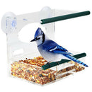Window Feeder Feed & Water Garden Bird Viewing Table Perch With Suction