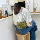 Casual Nylon Handbag Women Tie Dye Print Underarm Shoulder Bags (Green)