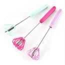 1pc Semi-automatic Egg Beater Whisk Manual Hand Mixer Self Turning Egg Stirr Hn