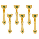 Golden Ruyi Scepter Ornament Chinese Classical Amulet Home Office Decoration