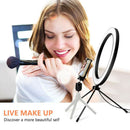 10 inch Selfie LED Ring Light Phone Holder for Live Video Photography Vlog