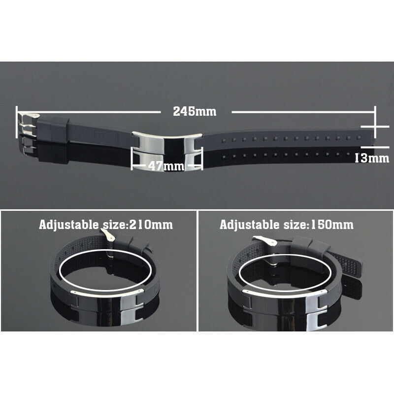 Power Silicone Bracelet Bio Elelents Energy Balance Bracelet Magnetic Wrist