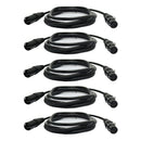 5 Pack Microphone Cable (Mic Cable / XLR to XLR Cable)2 Meter M01834