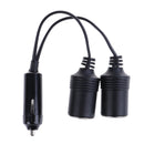 12V Double power dual car cigarette lighter socket plug adaptor charger splittJR