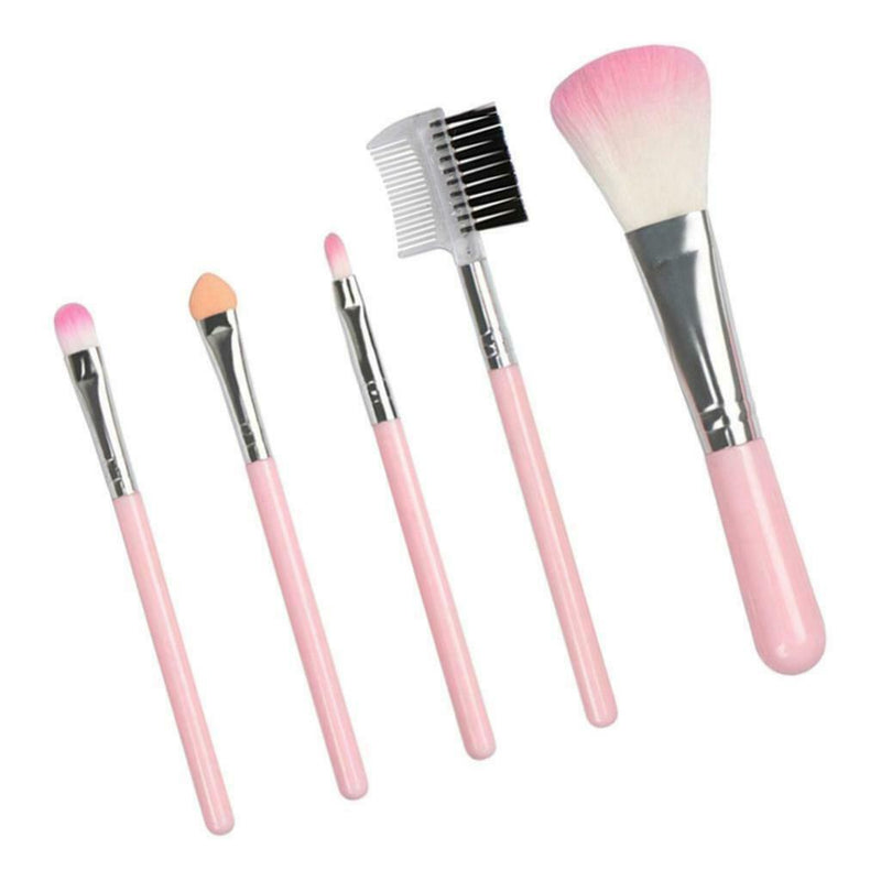 5 Pcs Makeup Brushes Premium Synthetic Foundation Powder Concealers Eye Shadows