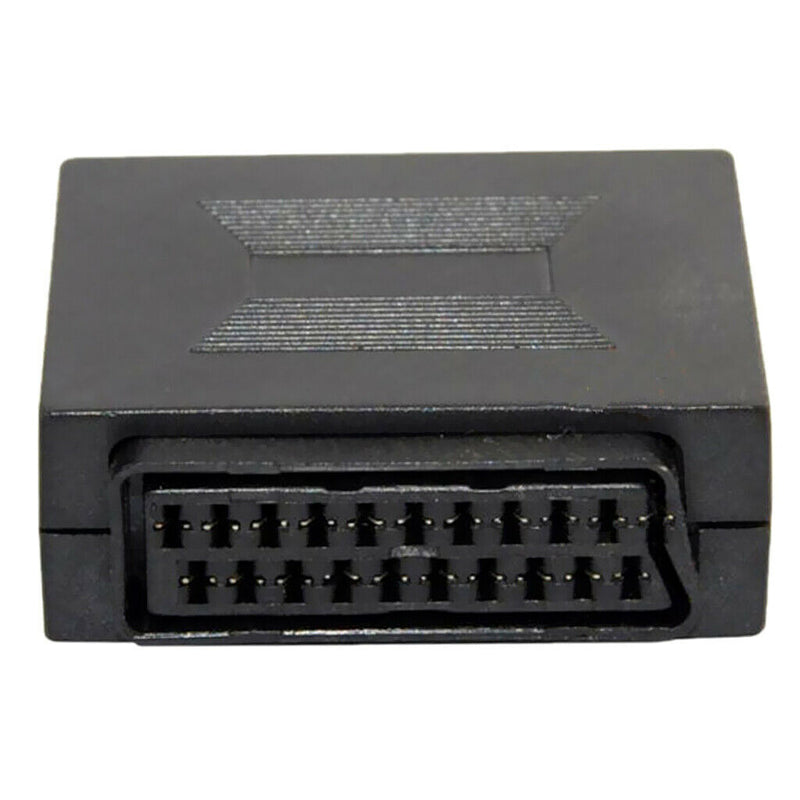 High Quality 21-pin SCART Coupler Joiner Adapter, F/F Sockets Joint Connector