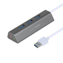 1X(Acasis High-Speed Usb Distributor 3 Hubs One Trailer Three Usb Extension