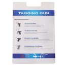 Clothes Garment Price Label Tagging Gun+6 Tagging Needles+800 Barbs Blue