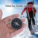 Portable Aluminum Emergency Compass Outdoor Survival Compass Tool+Keychain G44-2