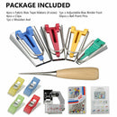 60x Bias Tape Maker Kit Set for Sewing Quilting Awl & Binder Foot Case ToolT Bj