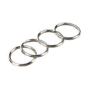 25mm Shiny Metal Double Loop Split Ring Key Holder Keyring 100 Pcs P9W5