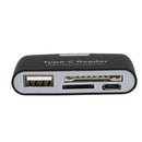 4 in 1 OTG/TF/SD Smart Card Reader Adapter with Micro-USB Charge Port For P