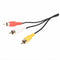 1.5M Length 3 RCA Male to Female M/F Audio AV Aux Video Cable Cord