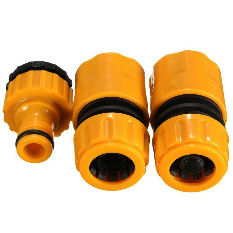 3pcs Quick Tap Water Connector Adapter Fast Coupling Adaptor Drip Tape 3/4i