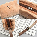 Fashion Teenage Girls Shoulder Bags Plush Biscuit Pattern Crossbody Bag