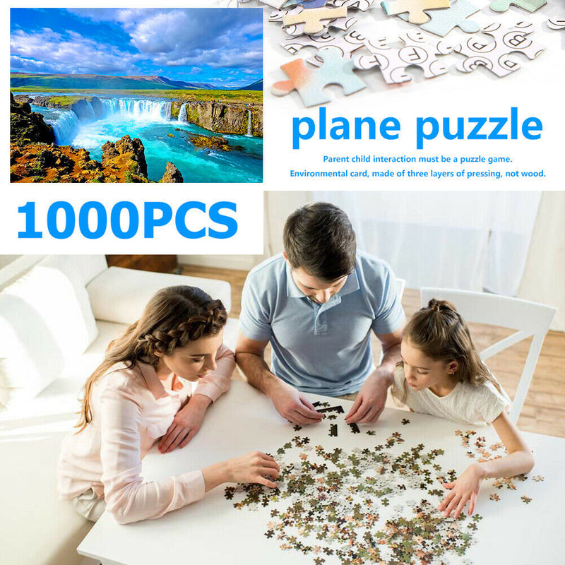 1000pcs River Scenery Puzzle Toys for Adults Children Assembling Picture