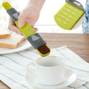 Adjustable Scale Measure Cup Double End Eight Stall Spoon Kitchen Accessory