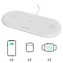 Multi-function wireless charger 3-in-1 mobile phone holder base 10W QI fast