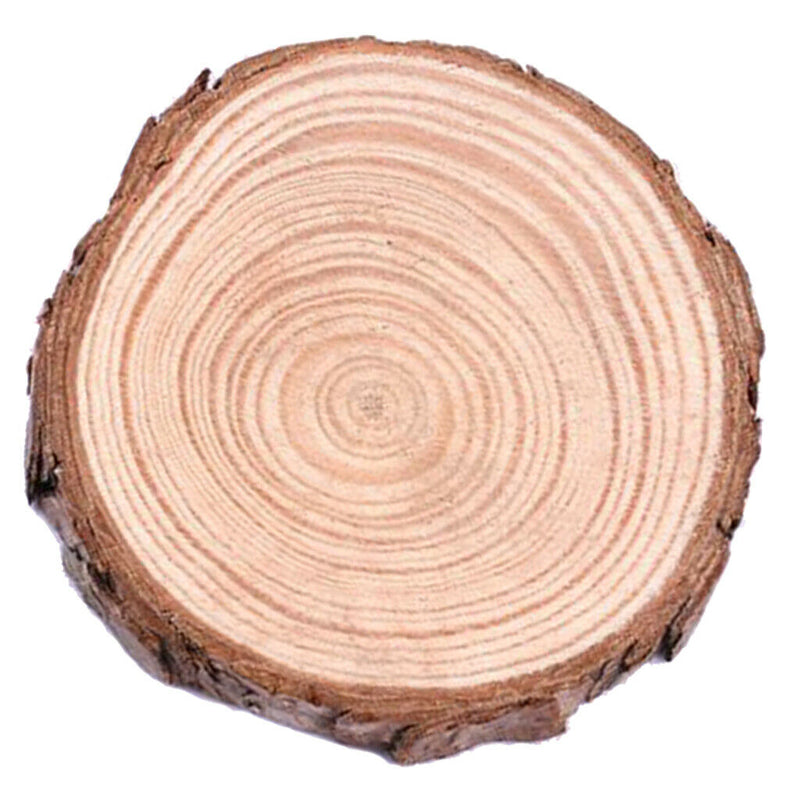 5pcs 7-8cm Blank Natural Wood Slices Circles Log Discs for Drawing DIY Craft