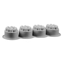 Home Safe Cake Mould 4 Cavity Massage Bar Silicone Mold For Pudding Soap Gift