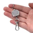 Retractable Pull Key Ring Chain Clip Carabiner Holder Recoil Extendsl Keycha_ Gw