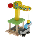 Preschool Train Puzzles, Wooden Train Track Accessories, Track Crane Freight Car