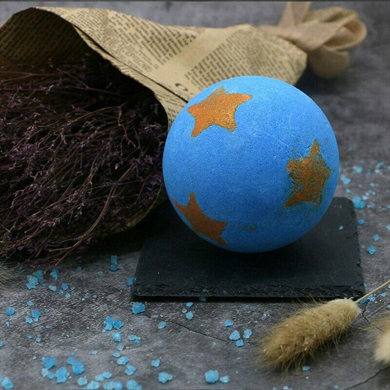 Star Bathing Bombs Explosion Ball Fizzy Spa Moisturizing Bubble Bath E5K2