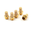 5Pcs Solenoid components Valve Pneumatic Filter Noise Silencer 1/4" PT Thread M&