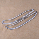 2pcs ABS Chrome Rear Fog Light Lamp Frame Cover Fit For Chevrolet Equinox 18-19