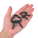 80Pcs Tree Plants Flower Seedling Stem Support Plastic Spring Clips Set HPZ