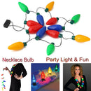 Festival Necklace LED Light Up Plastic Flashlight Christmas Party Bulb  For Kid