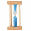 1 pcs wood + glass + sand 1 minute small square Timing hourglass 9 * 4.5 *  V2K7