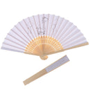 1Pc Kids DIY drawing toys craft blank paper hand fan children painting toys J â„–[