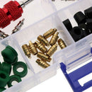 71 pcs/Set A/C Rubber Gasket AC Valve Core Remover Tool Assortment Kit F5L8