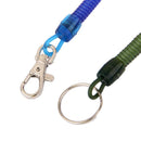 12x Colourful Spiral Stretchy Coiled Keyring Retractable Key Chain Findings