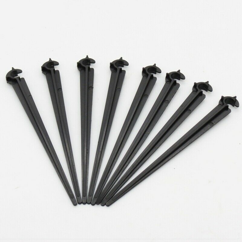 50Pcs C-Shaped Garden 4 / 7mm Drip Irrigation Pipe Bracket Bracket Fixed Ro