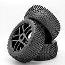 17mm Hub Wheel Rim & Tires Tyre for 1/8 Off-Road RC Car Buggy Durable