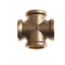 1/2" BSP Female Thread 4 Way Brass Cross Pipe Fitting Adapter  Connector ME