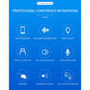 USB Conference Computer Desktop PC Microphone Stereo Speech Mic Gaming Chat