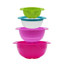 10* Rainbow Mixing Bowls Set Measuring Cups Spoon Nesting Whisking Kitchen Tools