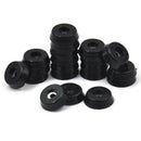 10X Conical Recessed Rubber Feet Bumpers Pads For Furniture Table Chair DesH Cy