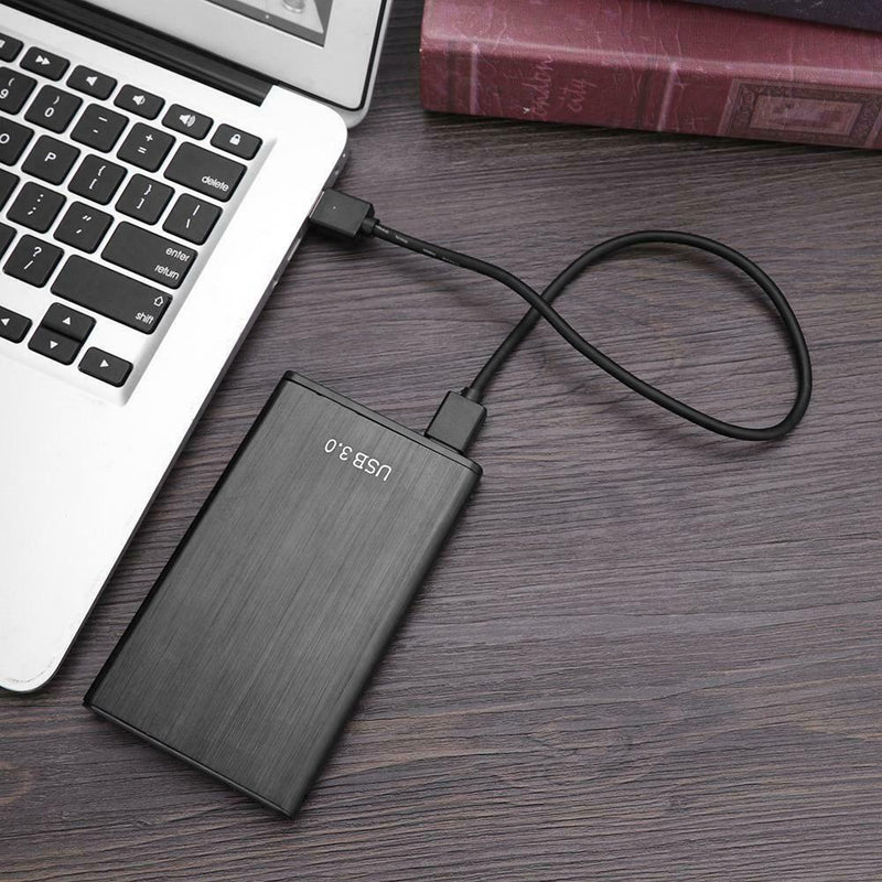 USB 3.0 Hard Disk Case External Enclosure Box for 2.5 inch HDD SSD (Black)