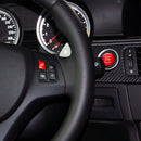For BMW E90 M3 Engine Start + Steering Wheel M Button Replace Cover (Red) A