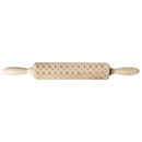 Wood Embossing Engraved Stars Rolling Pin Stencil for DIY Baking Cookies