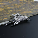 Retro Crystal Eagle Brooch Lapel Pin Men Women Shirt Suit Accessory Gift