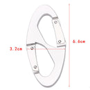 Aluminum Alloy Carabiner Keychain Snap Clip Hook mosquetones Outdoor CampingA3C