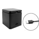 2 in 1 Portable Battery Storage Charging Box Case Holder Triple Charger Battery
