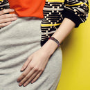 Boho Braided Rope Bracelet Ethnic Woven Charm Bangle Jewelry Gift (Style 6) A