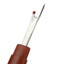 Aluminum Sewing Knitting Gauge Ruler and Brown Steel Seam Ripper Sewing Tool