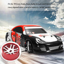 4Pcs Metal Wheel Rim Set Fit for WLTOYS K969 K979 K989 1/128 RC Car Red